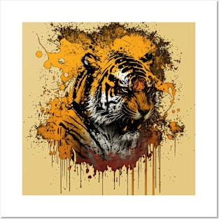 tiger face Posters and Art